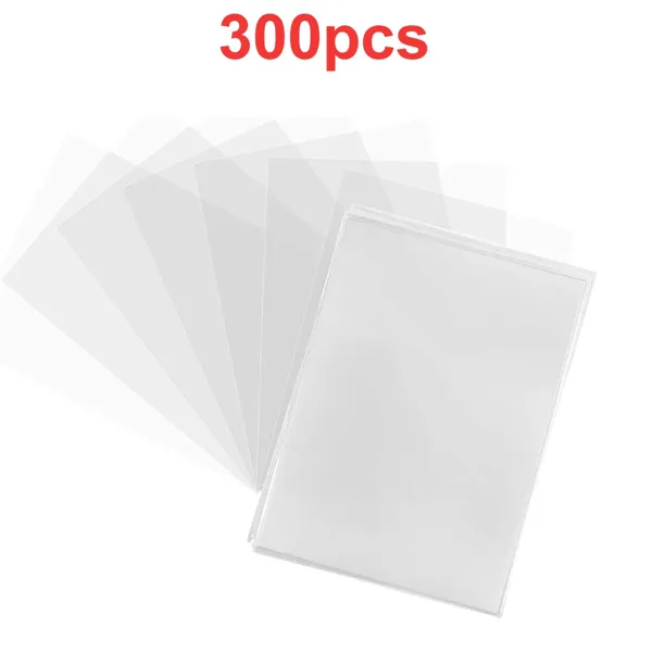 Bulk pack of clear soft penny sleeves for trading cards